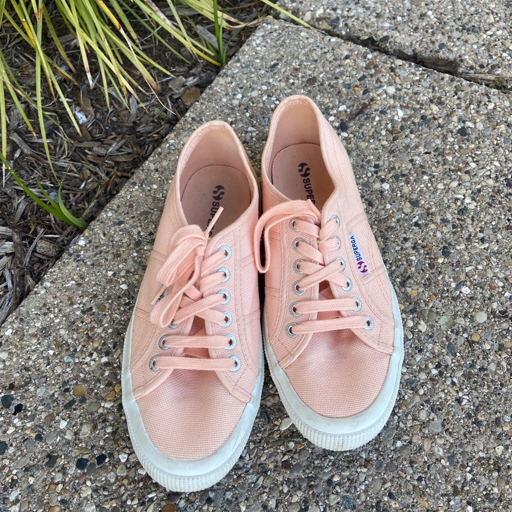 Peach Superga Cotu Classic Sneakers - Picture 8 of 8